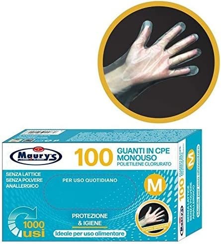 Maury guanti cpe monouso - guanti,