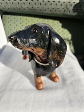 Hand Carved Wooden Dachshund