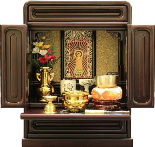 Wooden butsudan compact small - wooden,