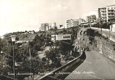 de285 cartolina torre annunziata parcheggio e ingresso lido azzurro napoli