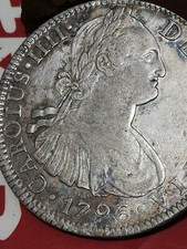Mexico reales 1796 silver - 8,