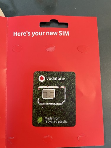 Scheda sim vodafone - x, uk