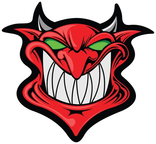 Adesivi decal devil - adesivi,