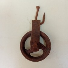 Antico PARANCO - CARRUCOLA in ferro anni '40