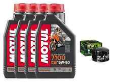 KIT/TAGLIANDO PER MOTO BMW R 1200 GS 2010/2012 4L MOTUL 7100 15W50 FILTRO OLIO