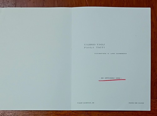 Partecipazione nozze valerio - partecipazione, a