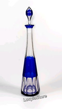 VINTAGE blu cobalto taglio a