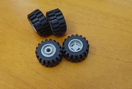 Lego 6014ac01 ruota grigia - 4,