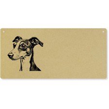 'Whippet Dog' grande targa da