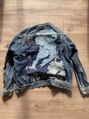 Zara denim jacket - , distressed