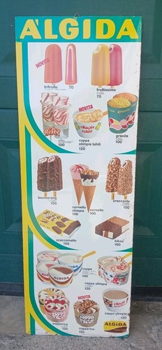 Targa latta gelati - 👉targa, in