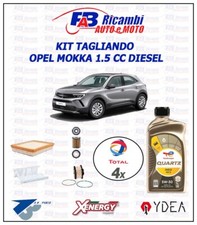 KIT TAGLIANDO OPEL MOKKA DAL 2020 cc1.5 DIESEL , 4 FILTRI, 4LT TOTAL  5W30