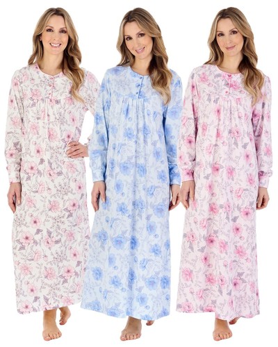 Nightdress lungo cotone - lungo, in
