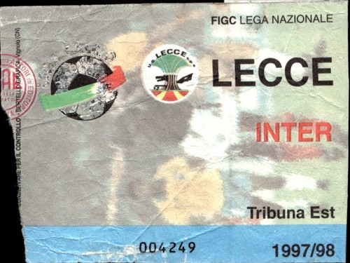 Biglietto partita calcio lecce - biglietto,
