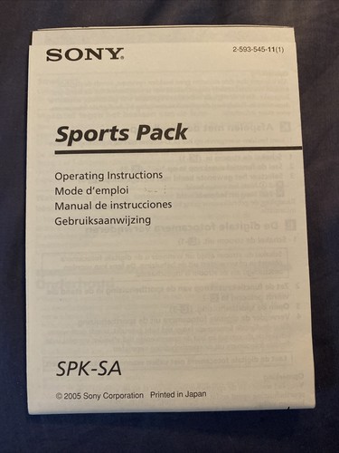 Solo manuale per sony spk - manuale,