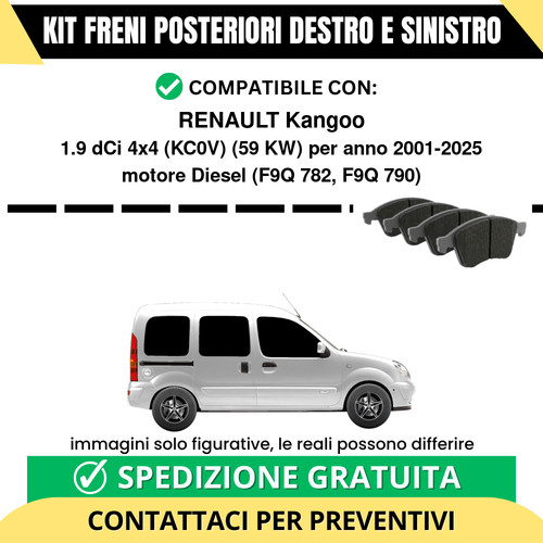 Pastiglie freno posteriori - pastiglie,