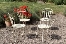 Set 4 sedie vintage in ferro