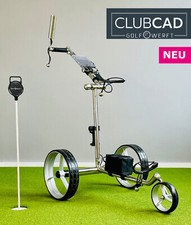 ClubCad Trolley da Golf Elettrico in Acciaio Inox Slim, Batteria al Litio 24V