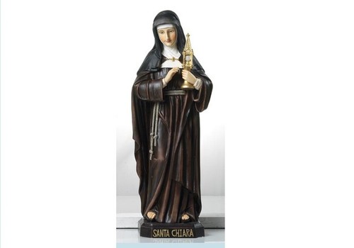 Statua santa chiara - chiara, cm