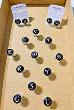 GEMELLI POLSO CAMICIA CON LETTERE INIZIALI-26 DIVERSE-MATRIMONIO CERIMONIA FESTE