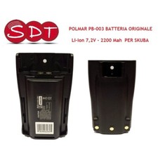 POLMAR PB-003  BATTERIA ORIGINALE Li-Ion 7,2V - 2200 Mah  PER SKUBA
