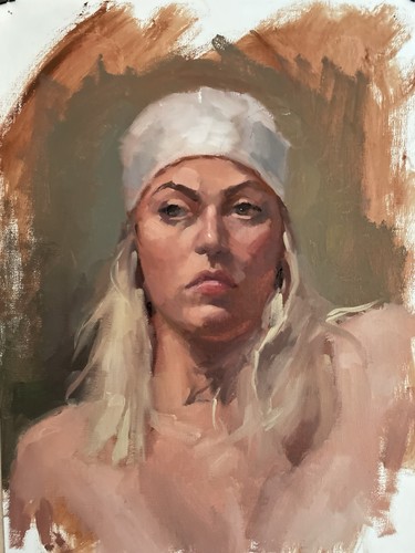 Alla prima ritratto - alla, studio