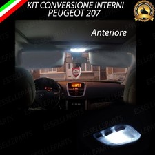 KIT LED INTERNI PEUGEOT 207 PLAFONIERA ANTERIORE 6000K