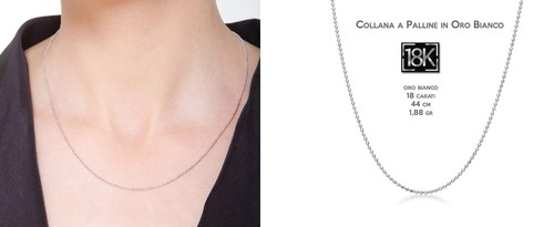 Collana palline oro - in,