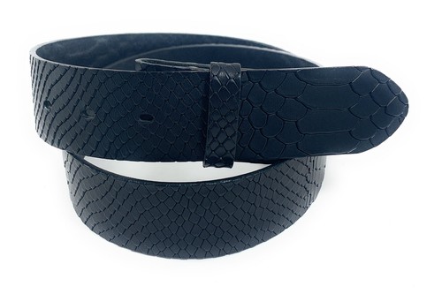Cintura pelle black style - in, "black