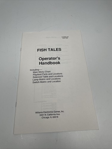 Williams fish tales - williams, flipper