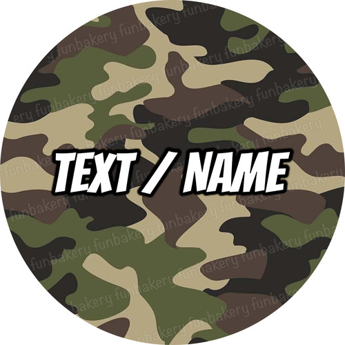 Cake topper mimetico - , militare