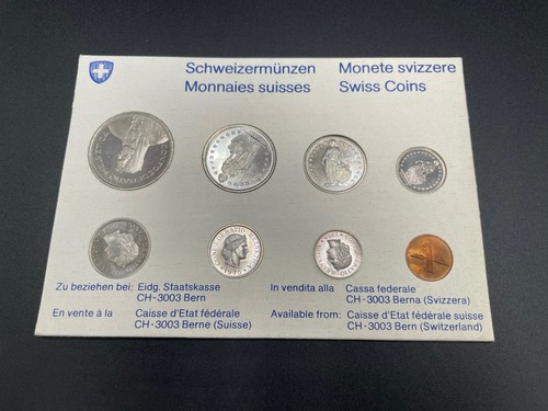1975 svizzera mint set - svizzera, swiss