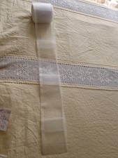 ZHIYUQL Fettuccia per Tende, 10 m x 10 cm Trasparente Nastro Riloga con Passanti