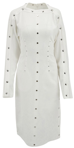 Abito midi con borchie stella - abito,