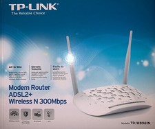 TP-Link TD-W8961N-IT Modem Router, Wi-Fi N300 Mbps, 4 Port Fast Ethernet