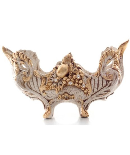 Jatta vaso manici avorio - vaso, oro