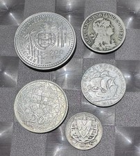 Lotto di 5 Monete Escudo