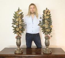 Coppia porta palme barocchi - coppia,