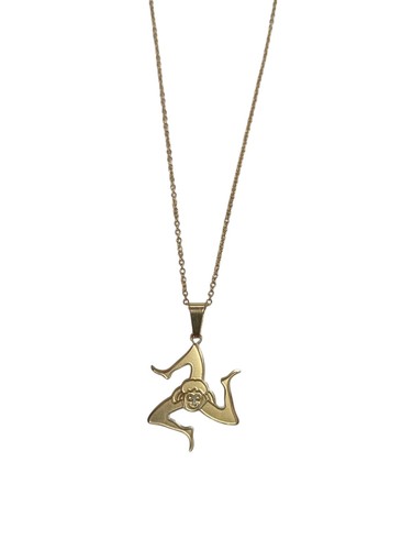 Collana con ciondolo trinacria - collana,