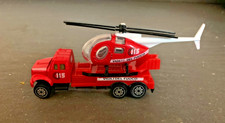 VIGILI DEL FUOCO-MODELLINO CAMION ED ELICOTTERO