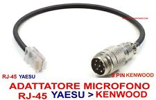 CAVO ADATTATORE MICROFONO RJ45 YAESU USCITA 8 PIN KENWOOD
