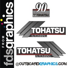Tohatsu 90 CV automixing decalcomanie/kit adesivi motore fuoribordo