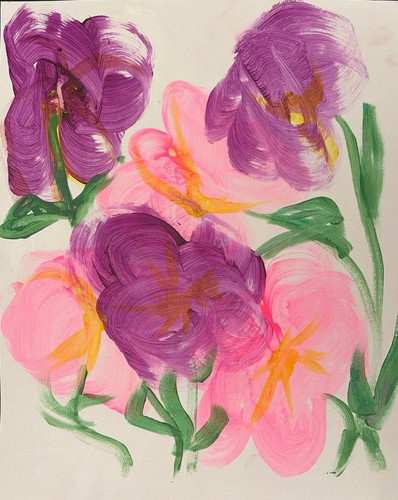 Fiori rosa 11x14 - , originali