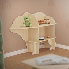 Libreria per bambini orso scaffale beige per camerette per giocattoli mensola