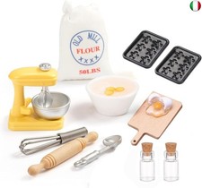 Accessori miniatura della cucina del backset della casa delle bambole,Mini