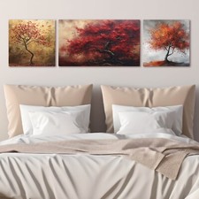 Set 3 Quadri Albero della Vita