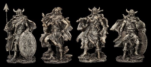 Vichingo statue 4er - set,