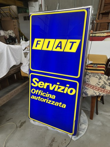 Insegna fiat vintage luminosa - ,