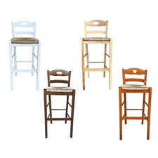 Sgabello snack fisso legno con - snack,