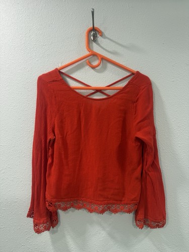 Top coachella rosso con - top, h&m